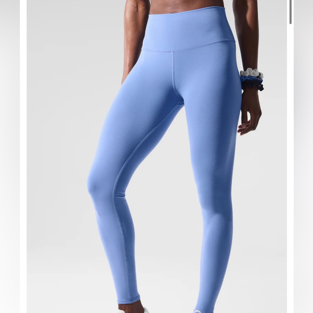 Alo Yoga High-Waist Airbrush Legging, Crystal Clear Blue, Size XS